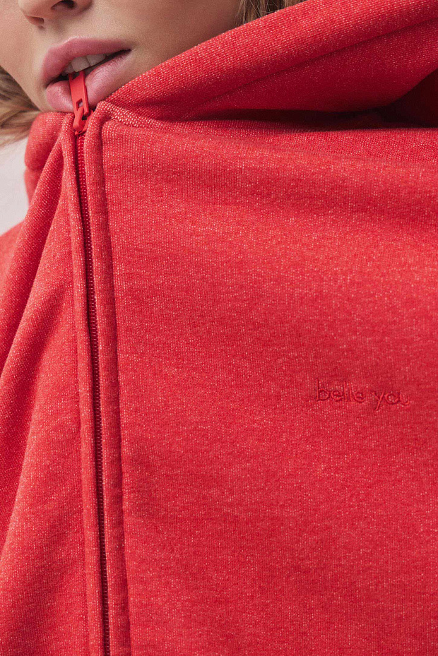 Толстовка (красный меланж)