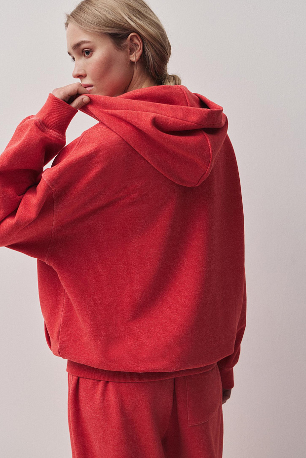 Толстовка (красный меланж)