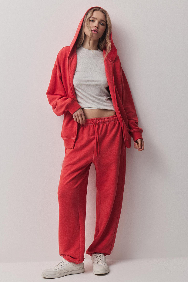 Брюки (красный меланж)