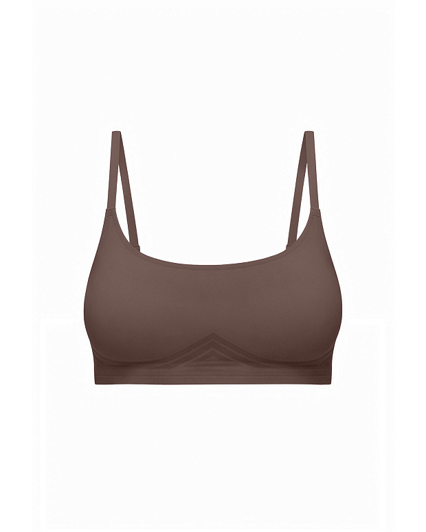 Топ на тонких бретелях (капучино)