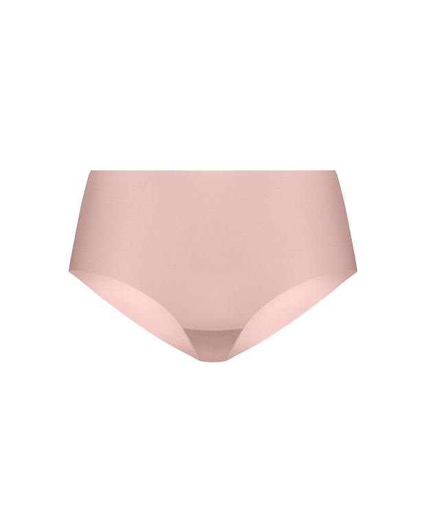 Трусы-кюлоты с высокой посадкой (пудрово-розовый)