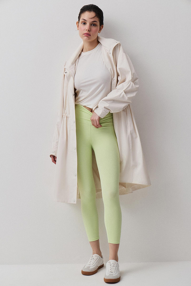 Легинсы укороченные (лайм)