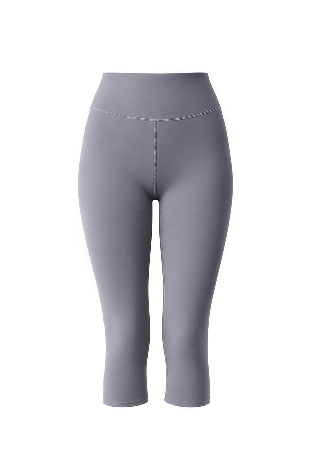 Спортивные легинсы-капри (серый)