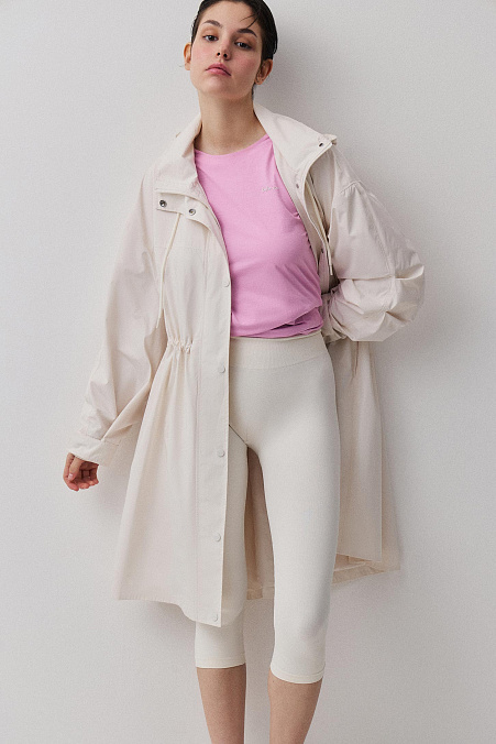 Спортивная футболка свободного силуэта (розовый)