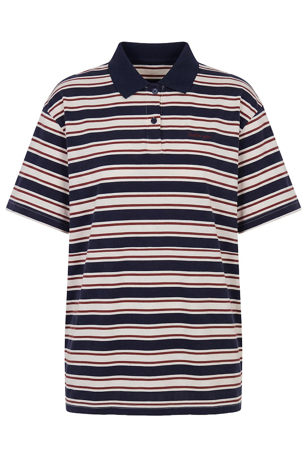 Футболка-поло (темно-синий)