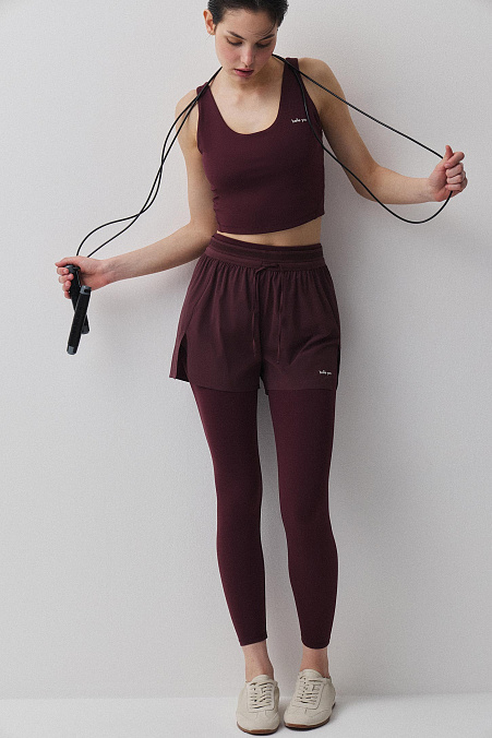 Спортивные шорты (бордовый)