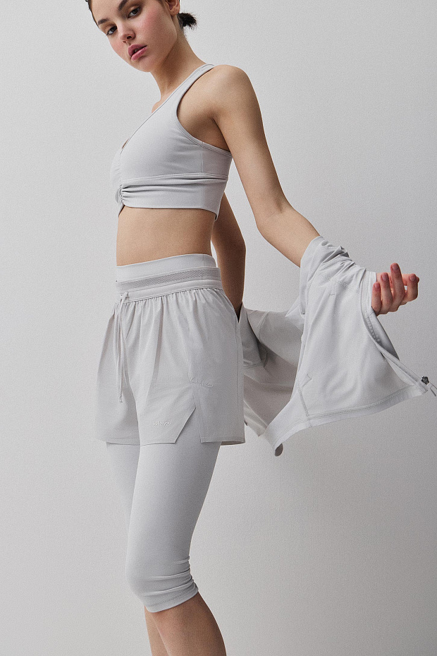 Спортивные шорты (светло-серый)