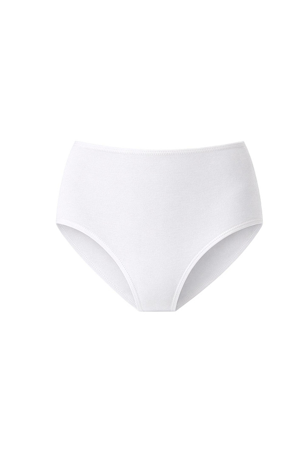 Трусы-кюлоты с высокой посадкой (молочный)