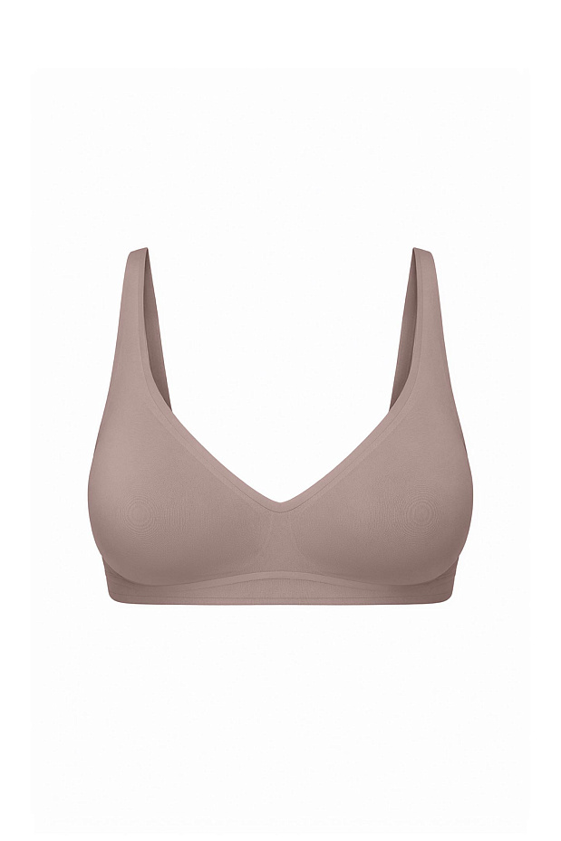 Бюстгальтер на тонких бретелях (бежевый)