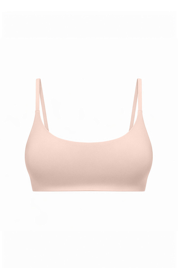 Топ на тонких бретелях (пудрово-розовый)