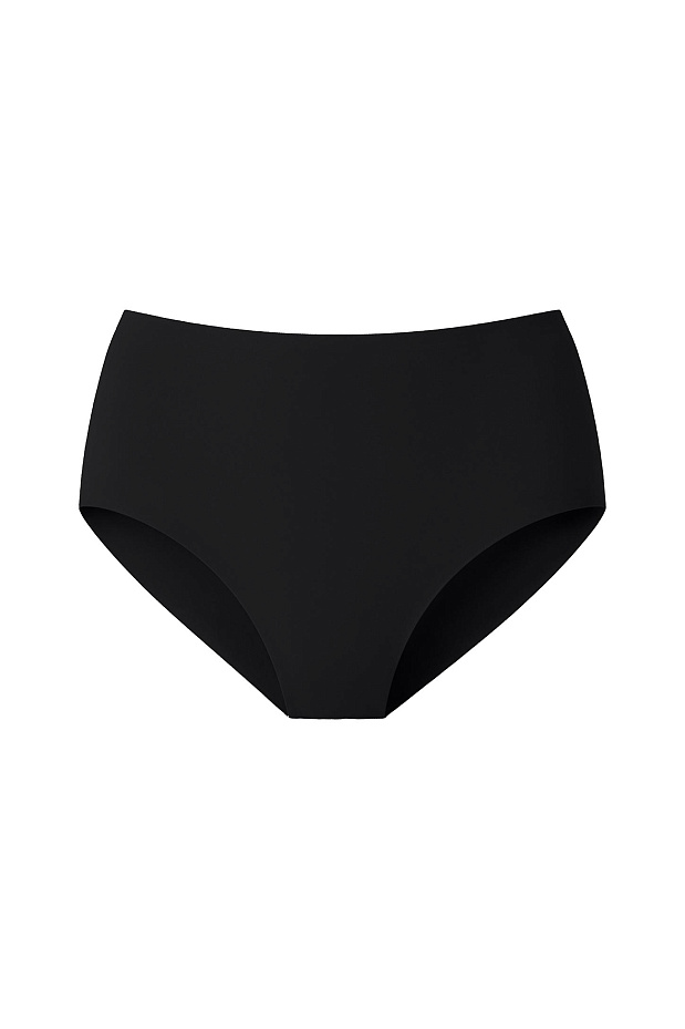 Трусы кюлоты с высокой посадкой (черный)