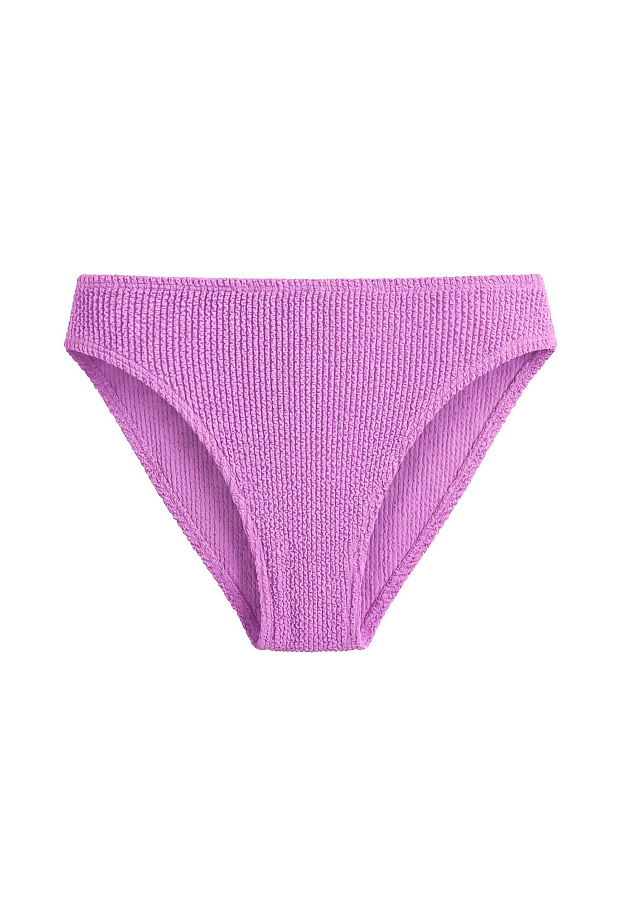 Купальные бесшовные трусы-бразильяно со средней посадкой (лиловый)