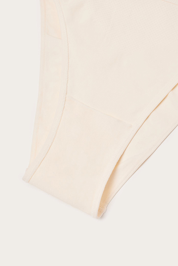 Трусы бразильяна с высокой посадкой (пломбир)