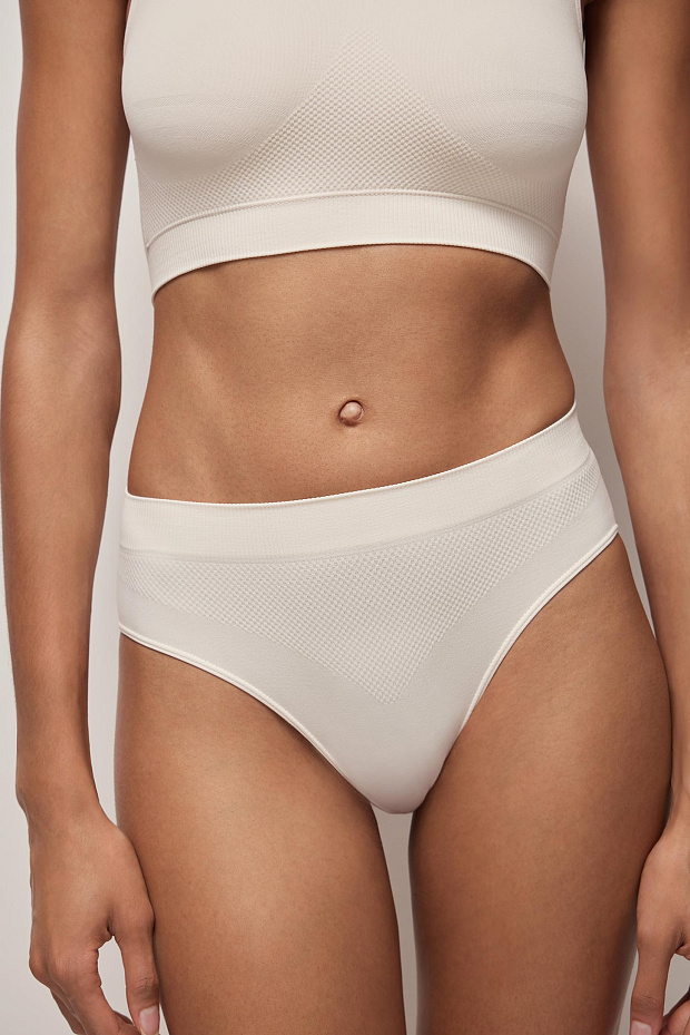 Трусы-слипы со средней посадкой (пломбир)