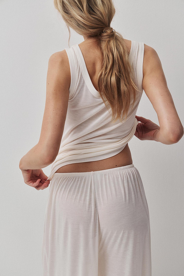 Майка модели топ пижамная (пломбир)