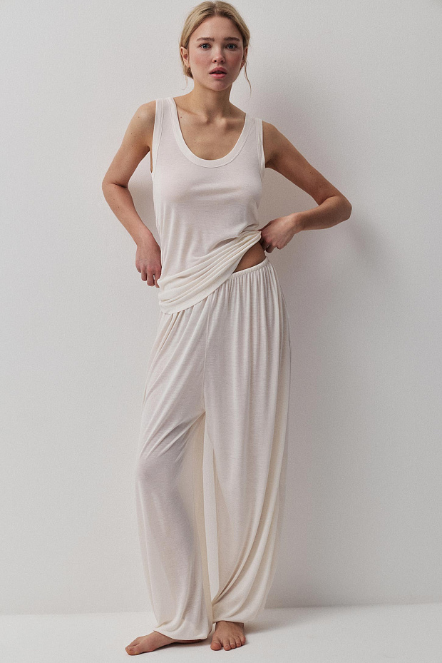 Майка модели топ пижамная (пломбир)