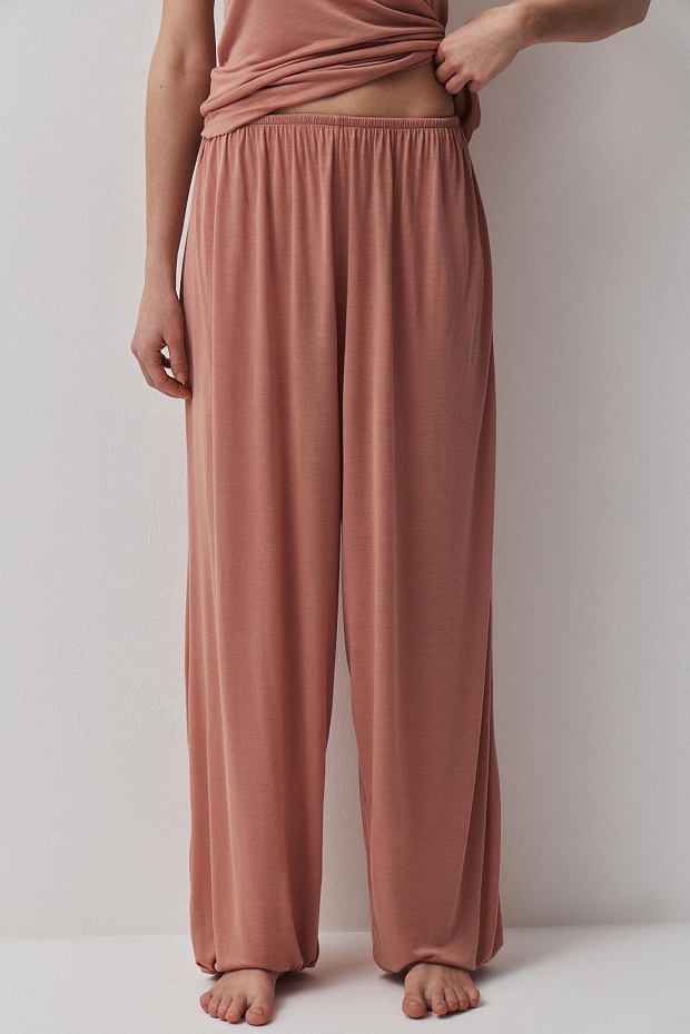 Брюки пижамные (терракотовый)