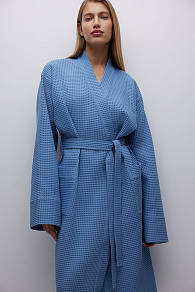 Халат вафельный Blue Sky