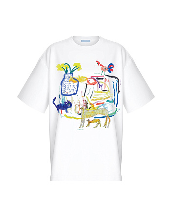 Футболка оверсайз с принтом belle you mama