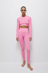 Легинсы в рубчик c высокой посадкой из бамбука На каждый день / Day-to-day