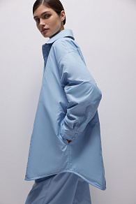 Утепленная рубашка из плащевки Burgundy