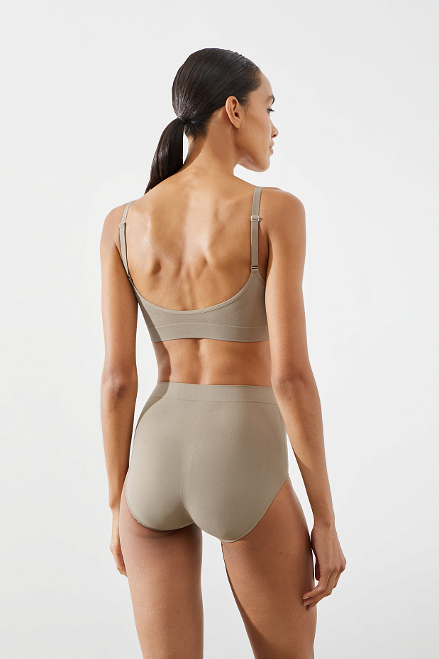 Базовый моделирующий топ Sculpt (серо-бежевый)