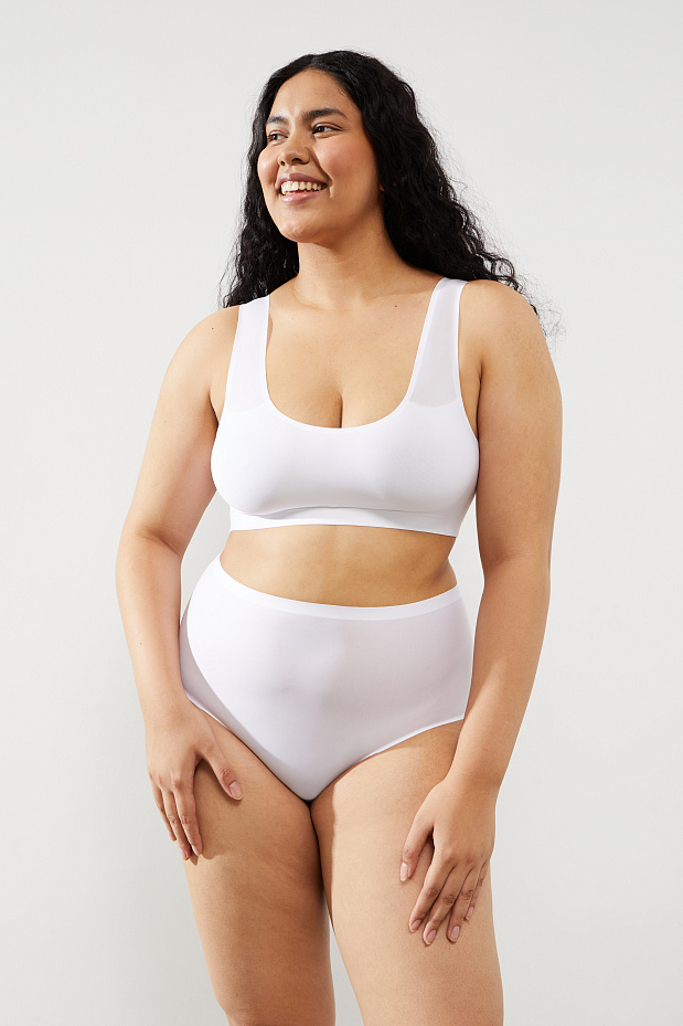 Топ с лазерным кроем Invisible (белый)