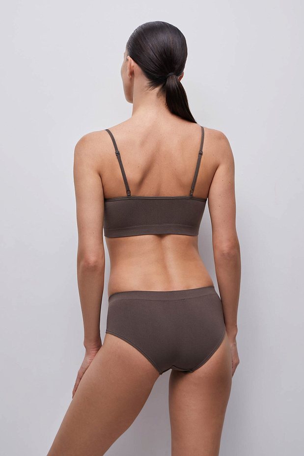 Топ на тонких бретелях Бамбук (горячий шоколад)