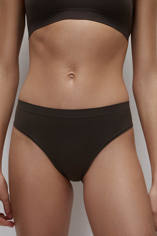 Трусы-бразильяно с низкой посадкой (горячий шоколад)