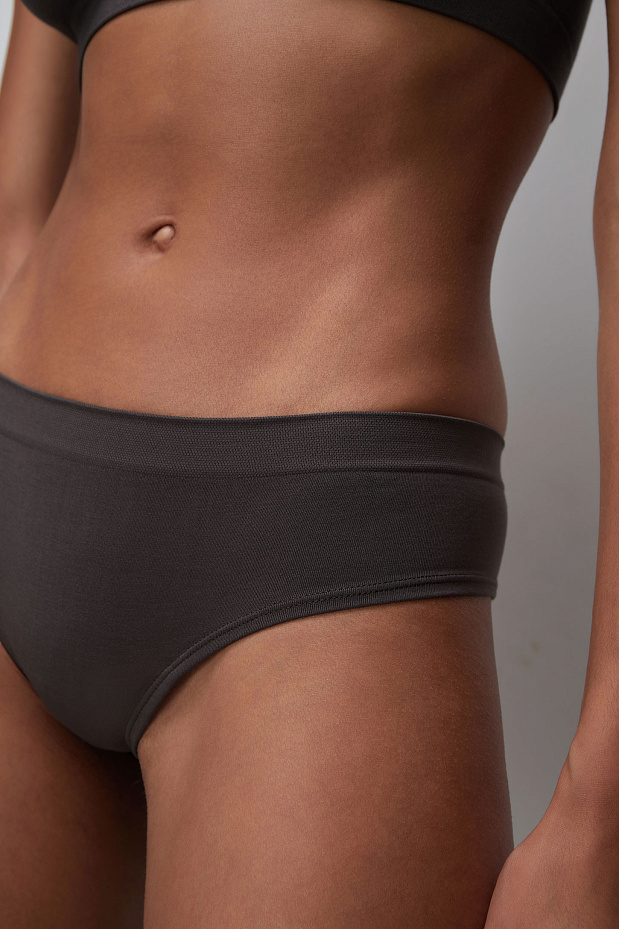 Трусы-стринг с низкой посадкой Бамбук (горячий шоколад)