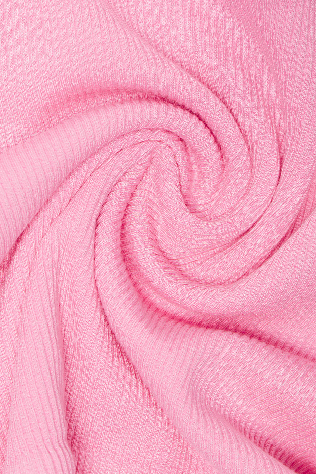 Кроп-топ из бамбукового трикотажа (ярко-розовый)