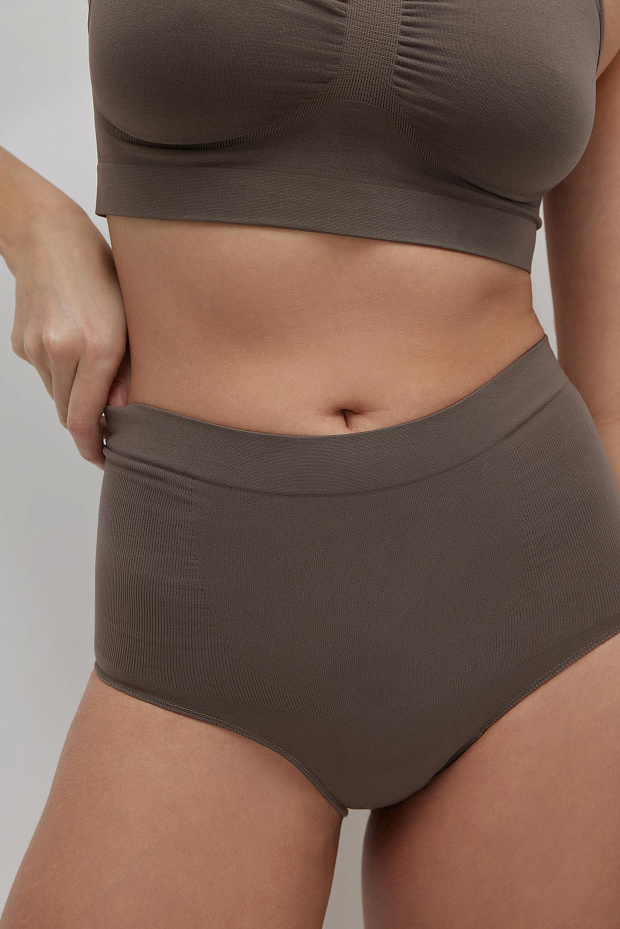 Трусы Высокие моделирующие (шоколад)