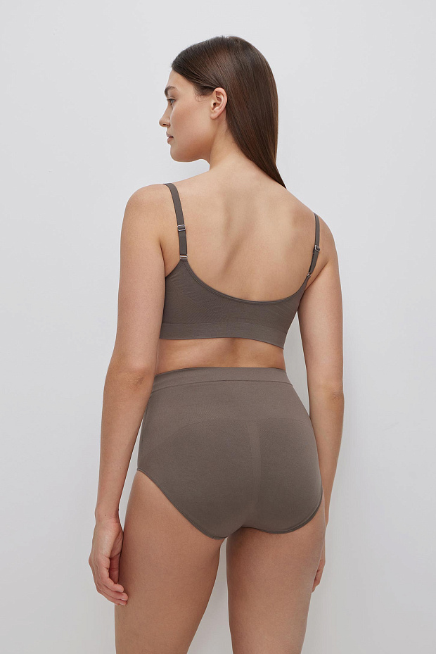 Трусы Высокие моделирующие (шоколад)