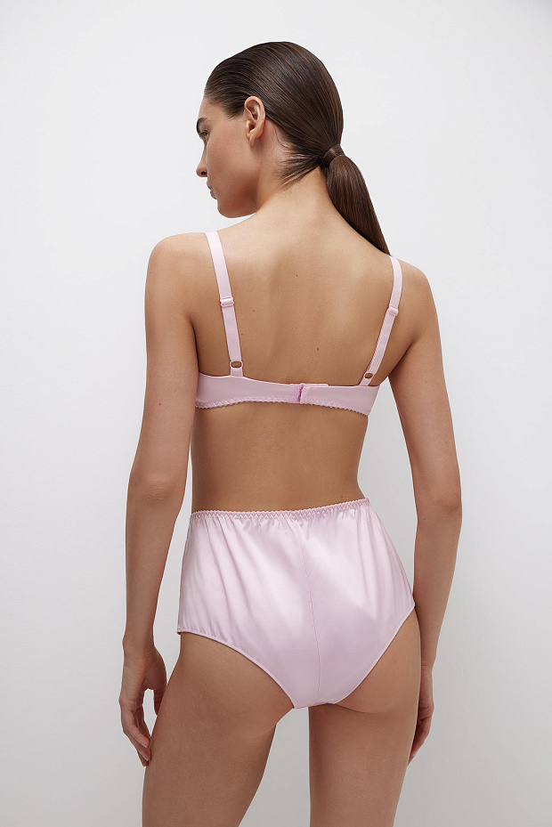 Топ ретро из сатина (розовый)