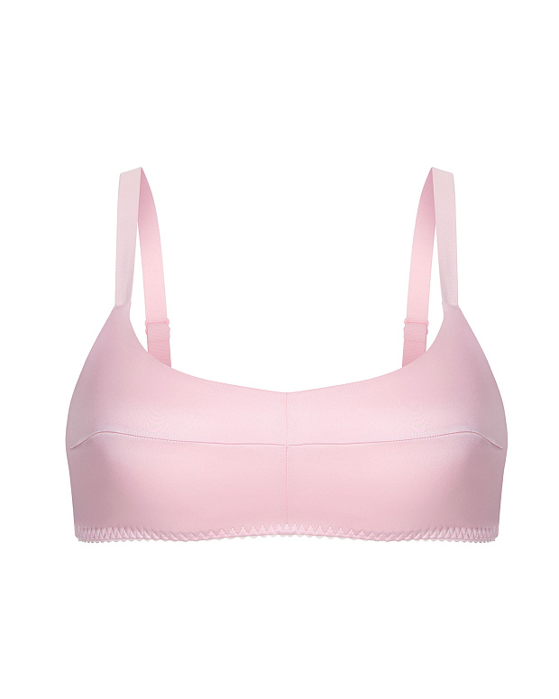 Топ ретро из сатина (розовый)