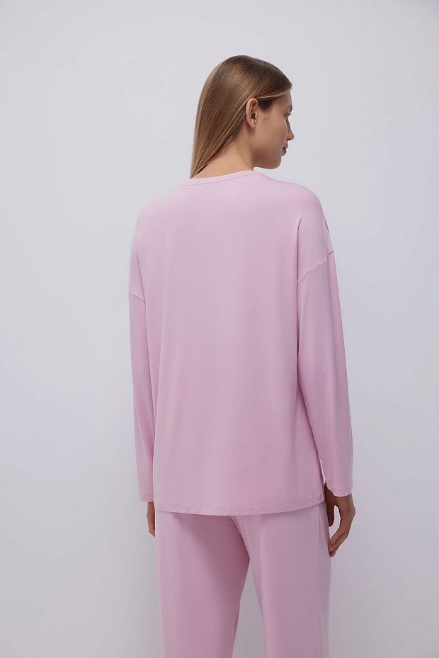 Лонгслив из бамбука (розовый)