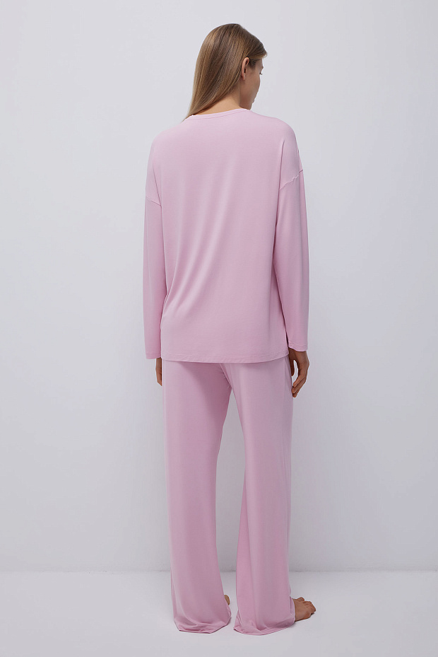 Пижамные брюки женские (розовый)