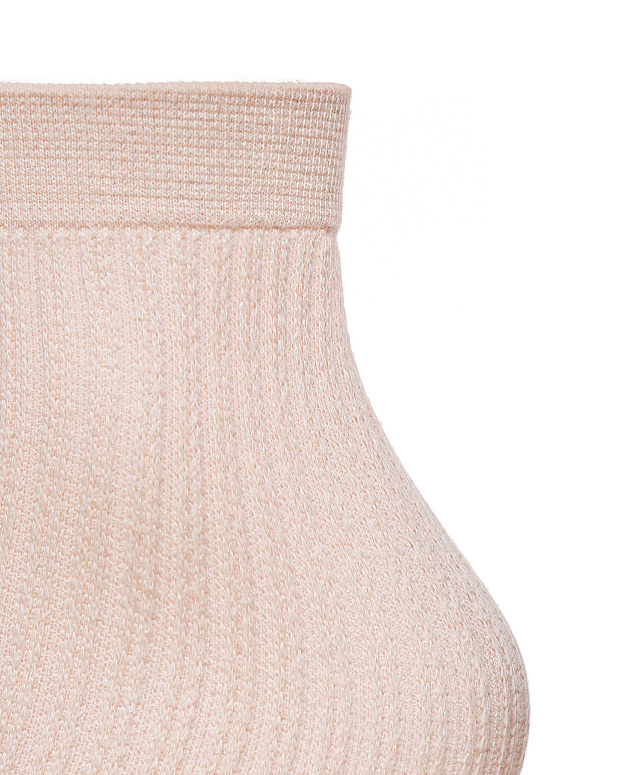 Носки в рубчик хлопковые (розово-бежевый)