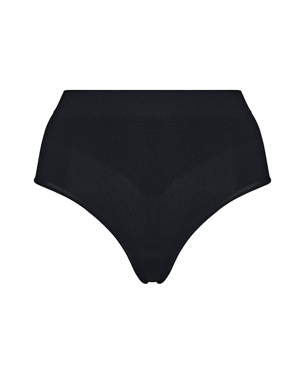 Трусы-кюлоты с высокой посадкой (черный)