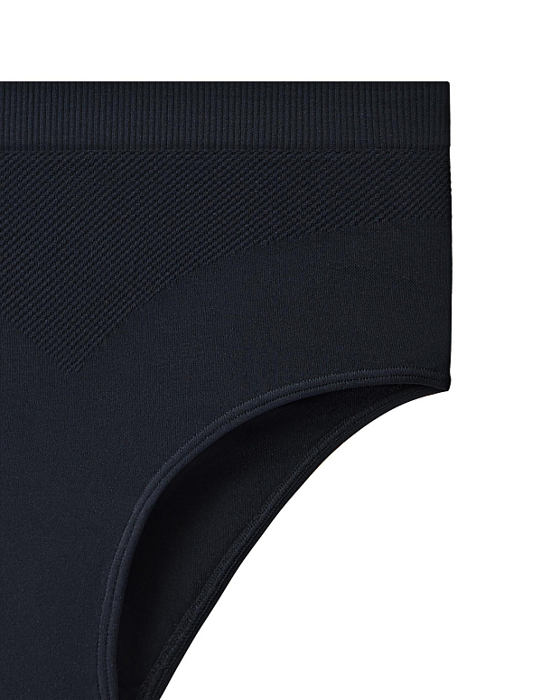 Трусы-кюлоты с высокой посадкой (черный)