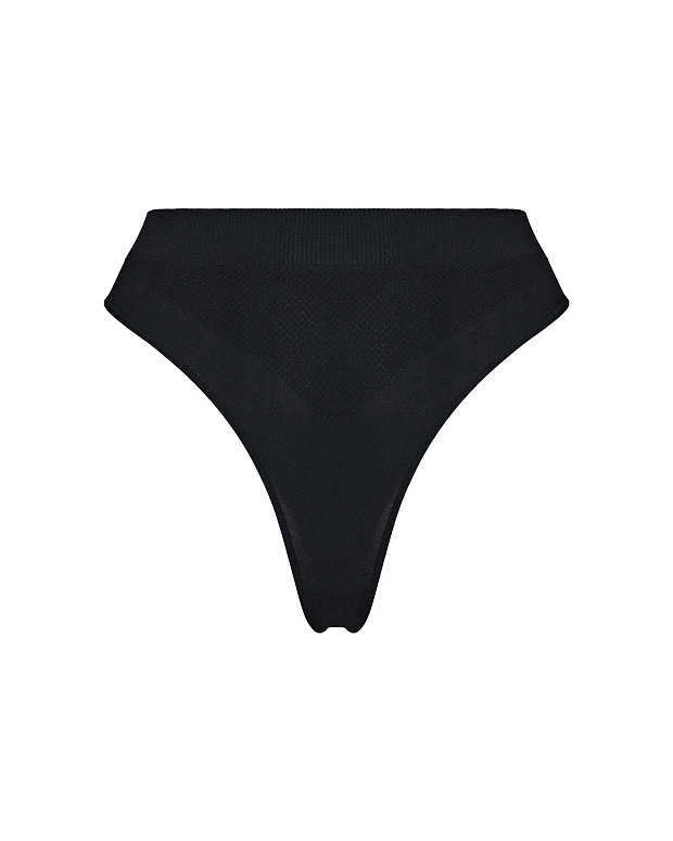 Трусы бразильяна с высокой посадкой (черный)