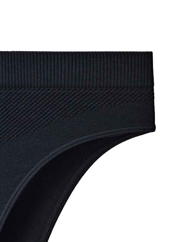 Трусы бразильяна с высокой посадкой (черный)