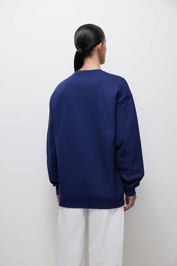 Толстовка с вышивкой LOVE (синий)