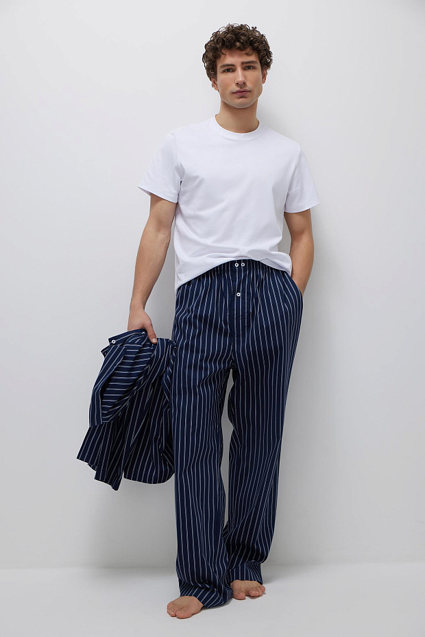 Брюки домашние мужские (темно-синий)