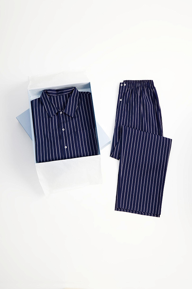 Брюки домашние мужские (темно-синий)