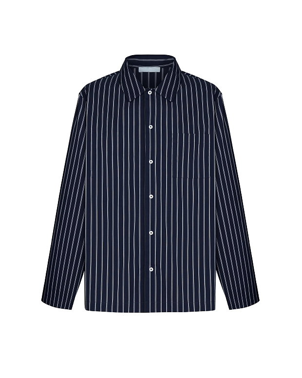 Рубашка домашняя мужская (темно-синий)