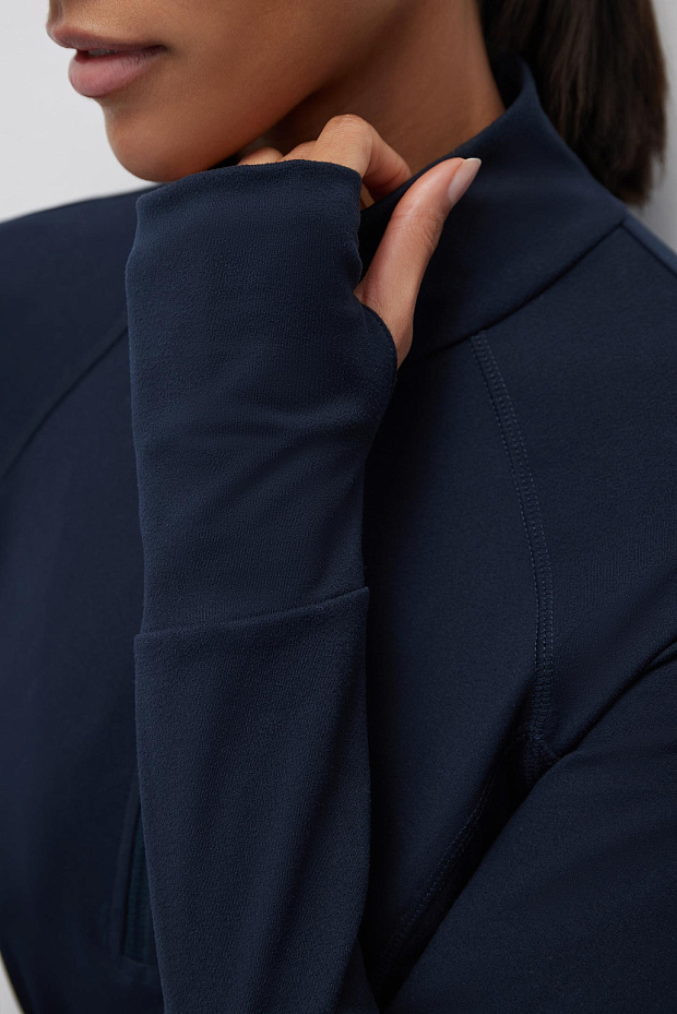 Лонгслив из мягкой микрофибры (черный)