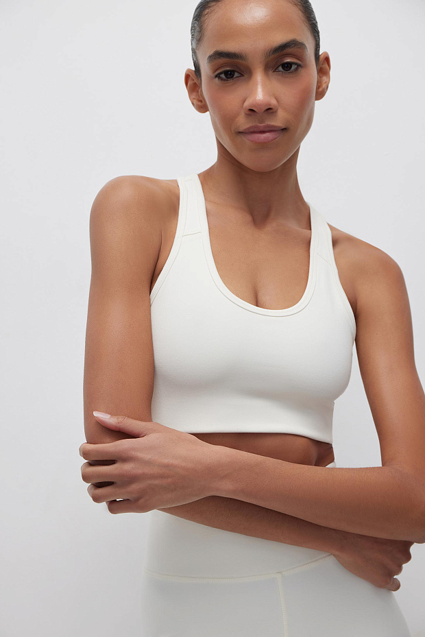 Топ из мягкой микрофибры (пломбир)