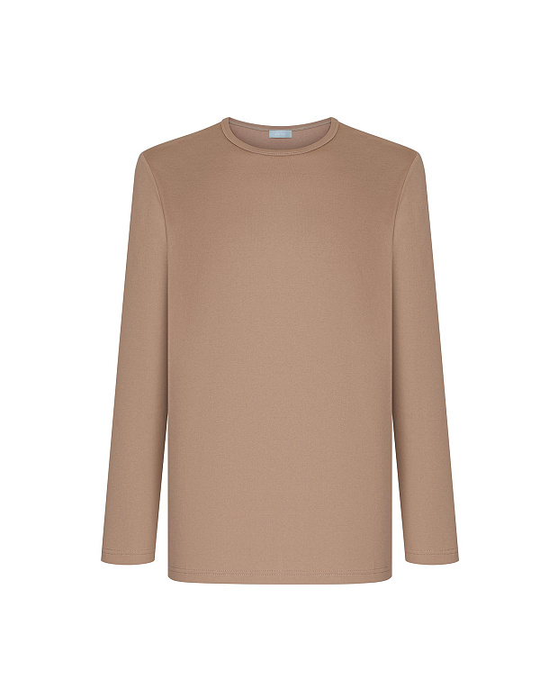 Лонгслив оверсайз мужской (бежевый)