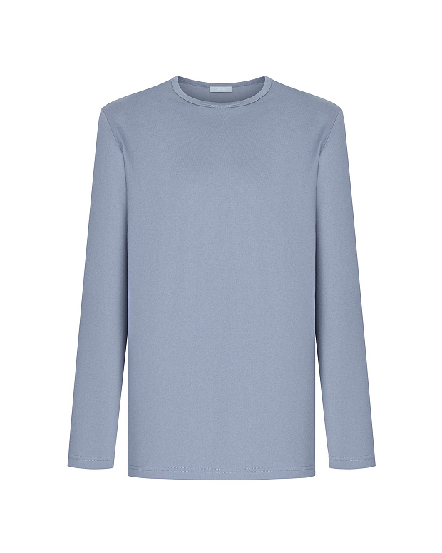 Лонгслив оверсайз мужской (синий)